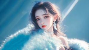 Enneagram Ethereal: Celestial Whispers in Soft Frost - Cute Wallpaper