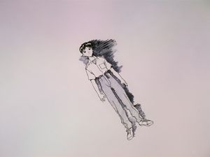 Floating Figure Sketch - Söt tapet