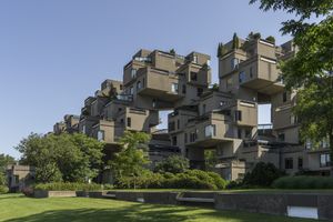 Futuristic Stacked Architecture Meets Urban Greenery: A Modernist Masterpiece in Harmony with Nature - Cute Wallpaper