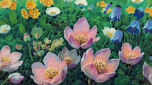 Garden Symphony: A Bloom of Colors - 可爱壁纸