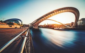 Gateshead Millennium Bridge at Sunset - 可爱壁纸