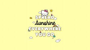 Rays of Joy: Hello Kitty's Sunshine Journey - 可爱壁纸