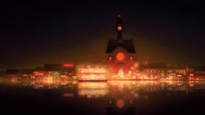 Luminous Night Reflections: A City's Whisper of Light - Cute Wallpaper