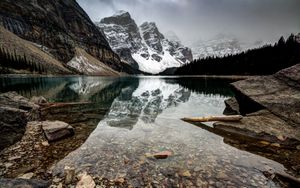 Mirror of Nature's Whispers: Misty Mountains and Reflections - Cute Wallpaper
