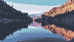Reflections of Autumn Majesty - かわいい壁紙