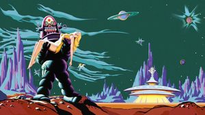 Retro Futurism: Alien Encounter - かわいい壁紙