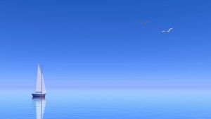 Serene Sailboat Escape - Cute Wallpaper