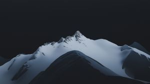 Silent Nights: Majestic Snow-Capped Peaks Under Celestial Stars - 可爱壁纸