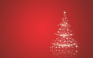 Gleaming Starlit Christmas Tree Wall Art - Niedliches Hintergrundbild