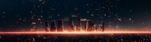 Starry Sky Over Iconic Landmark - Cute Wallpaper