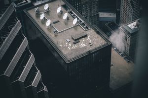 Urban Rooftop Technology - Cute Wallpaper