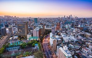 Urban Twilight Symphony: Where City Lights Meet Natural Beauty - Cute Wallpaper