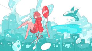 Whimsical Journey: Childhood Imagination Meets Urban Fantasy - خلفية لطيفة